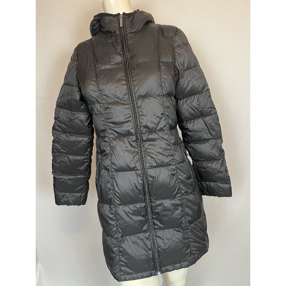 Michael Kors Packable Down Fill Hooded Women's Black Puffer Jacket Size S